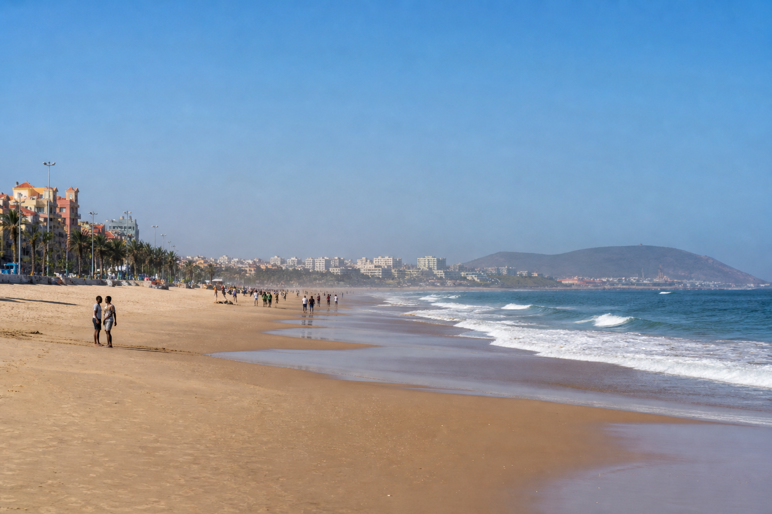 Vizag beach coastline in Visakhapatnam